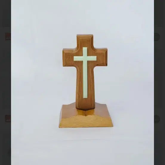 [BUNJANG] Wooden Luminous Cross / 탁상 야광십자가