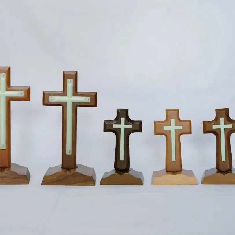 [BUNJANG] Wooden Luminous Cross / 탁상 야광십자가