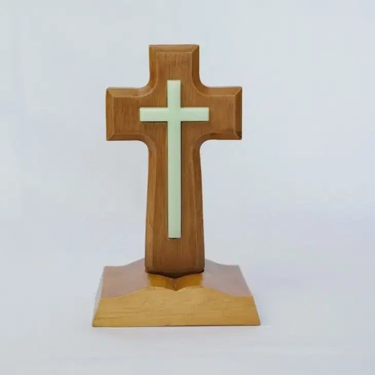 [BUNJANG] Wooden Luminous Cross / 탁상 야광십자가