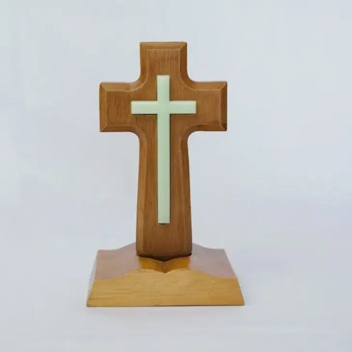 [BUNJANG] Wooden Luminous Cross / 탁상 야광십자가