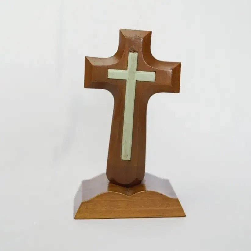 [BUNJANG] Wooden Luminous Cross / 탁상 야광십자가