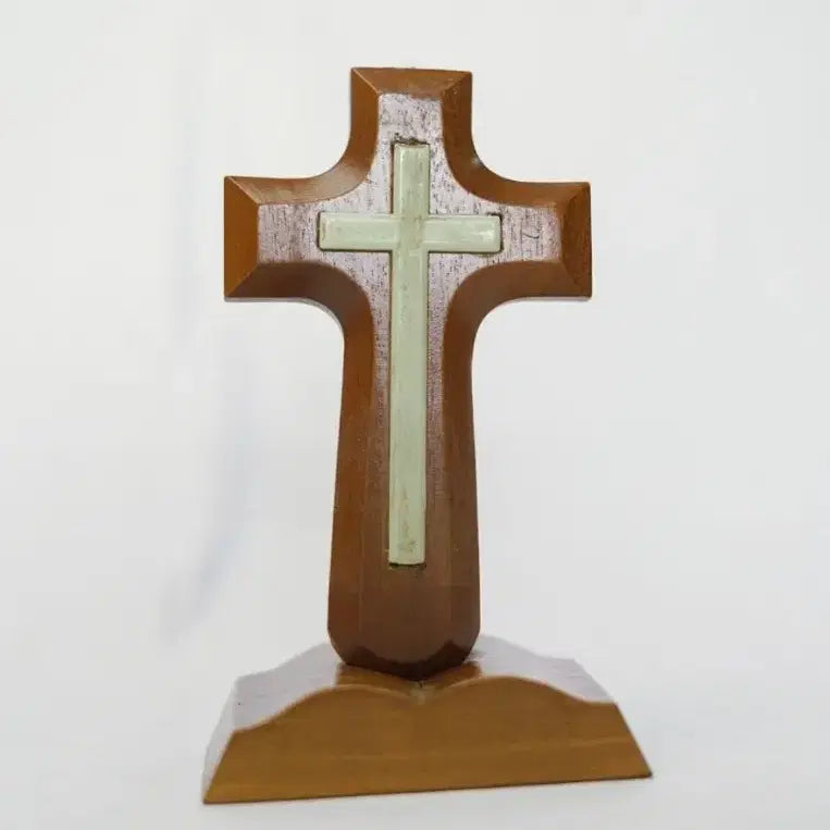 [BUNJANG] Wooden Luminous Cross / 탁상 야광십자가