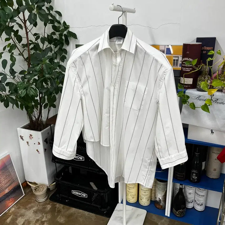 [BUNJANG] VETEMENTS Asymmetrical Shirt S / 베트멍 언발란스 셔츠 S