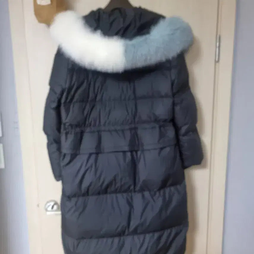 [BUNJANG] Lucky Chouette Fox Fur Long Down Padded Jacket / 럭키슈에뜨 폭스퍼 패딩