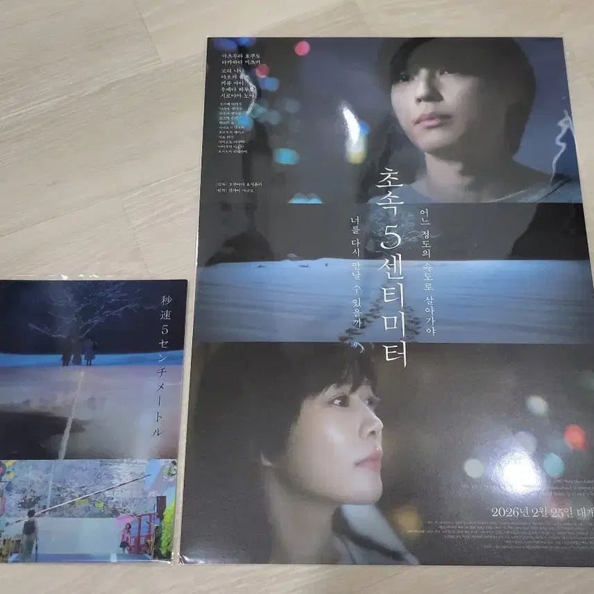 [BUNJANG] 5 Centimeters Per Second Art Card + Poster Set / [전용박스 안전포장] 초속5센티미터 아트카드+애니포스터+메인포스터