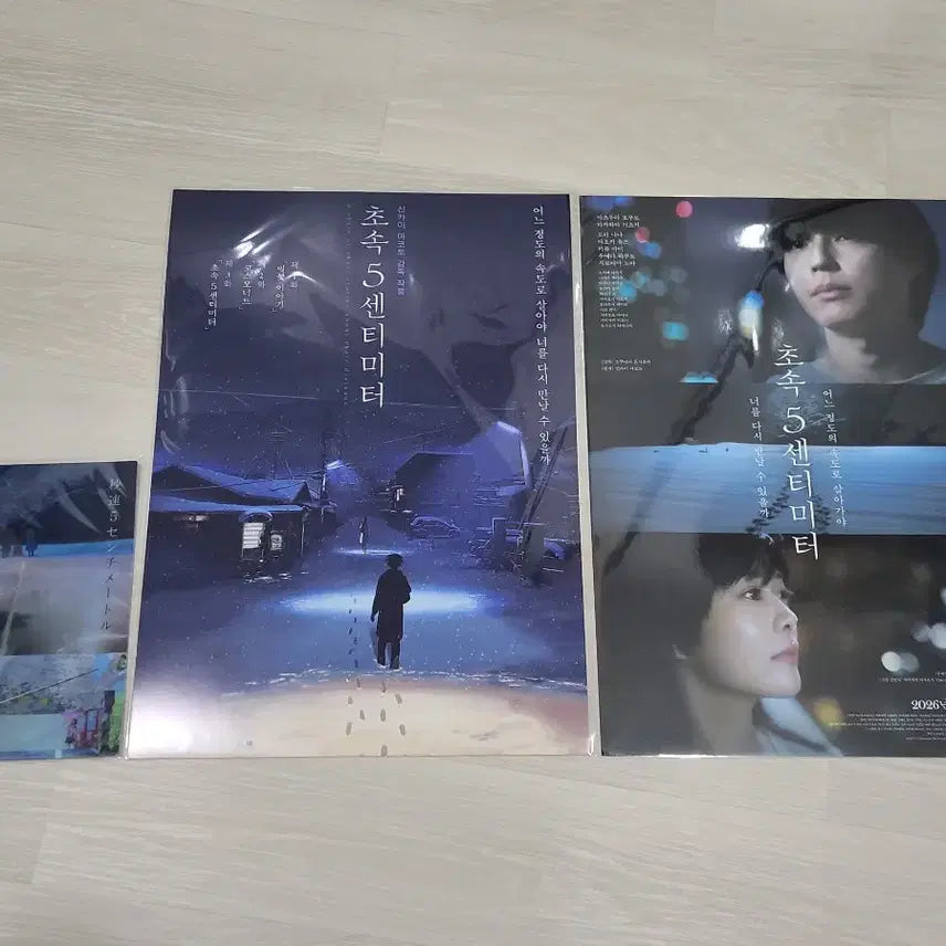 [BUNJANG] 5 Centimeters Per Second Art Card + Poster Set / [전용박스 안전포장] 초속5센티미터 아트카드+애니포스터+메인포스터