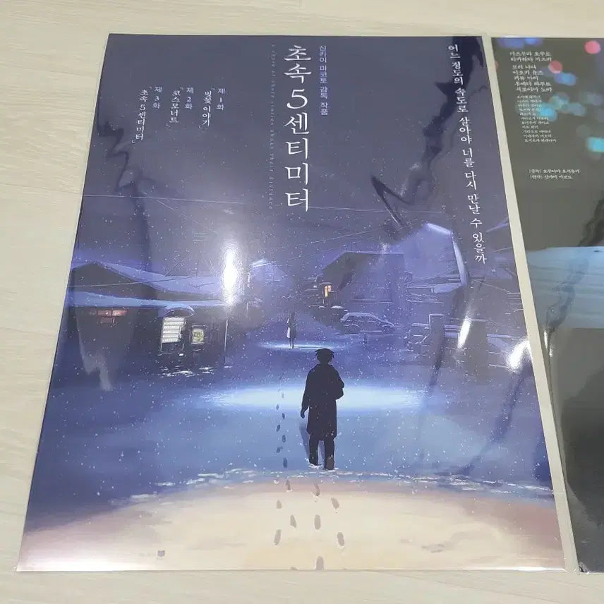 [BUNJANG] 5 Centimeters Per Second Art Card + Poster Set / [전용박스 안전포장] 초속5센티미터 아트카드+애니포스터+메인포스터