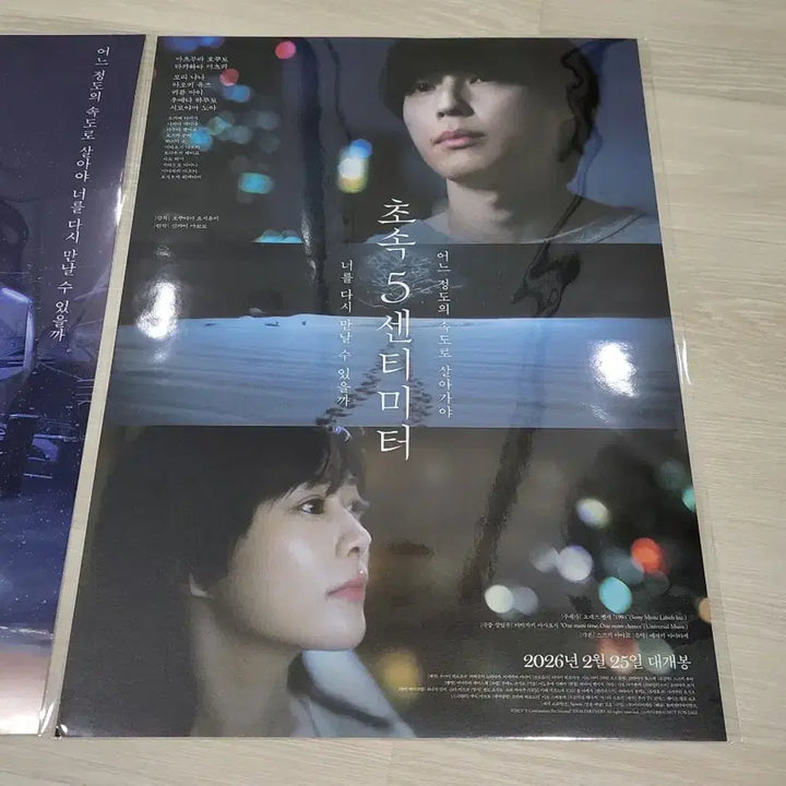 [BUNJANG] 5 Centimeters Per Second Art Card + Poster Set / [전용박스 안전포장] 초속5센티미터 아트카드+애니포스터+메인포스터