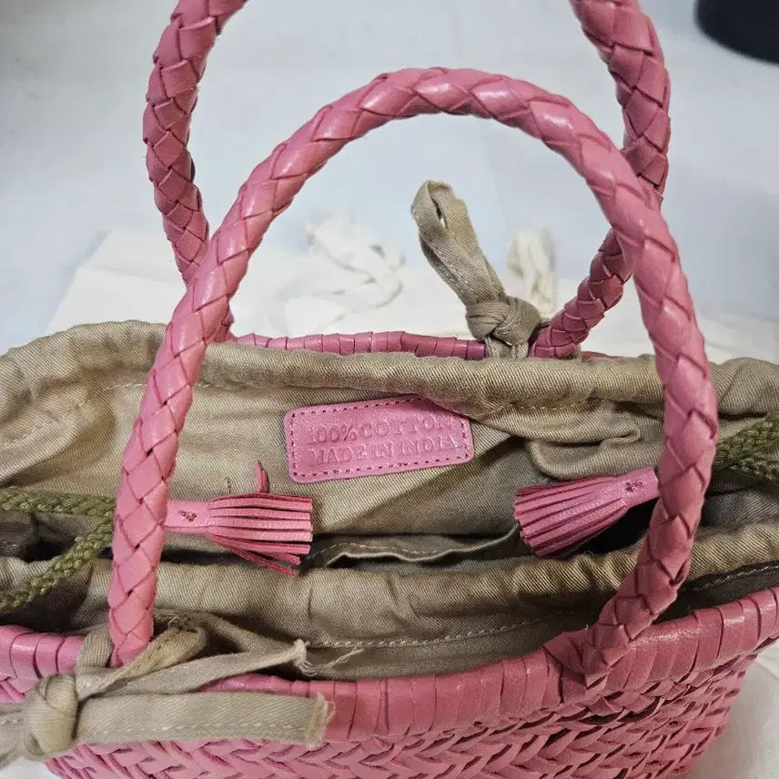 [BUNJANG] Dragon Diffusion Mini Flat Goora Pink Tote Bag / 드래곤 디퓨전 미니플랫고라 핑크 토트백