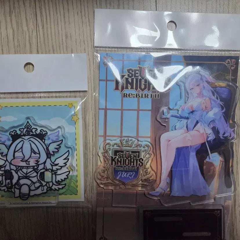 [BUNJANG] Seven Knights Re;Birth Acrylic Standees Set (2 Types, Sealed) / 세븐나이츠 리버스 아크릴 2종 미개봉 일괄