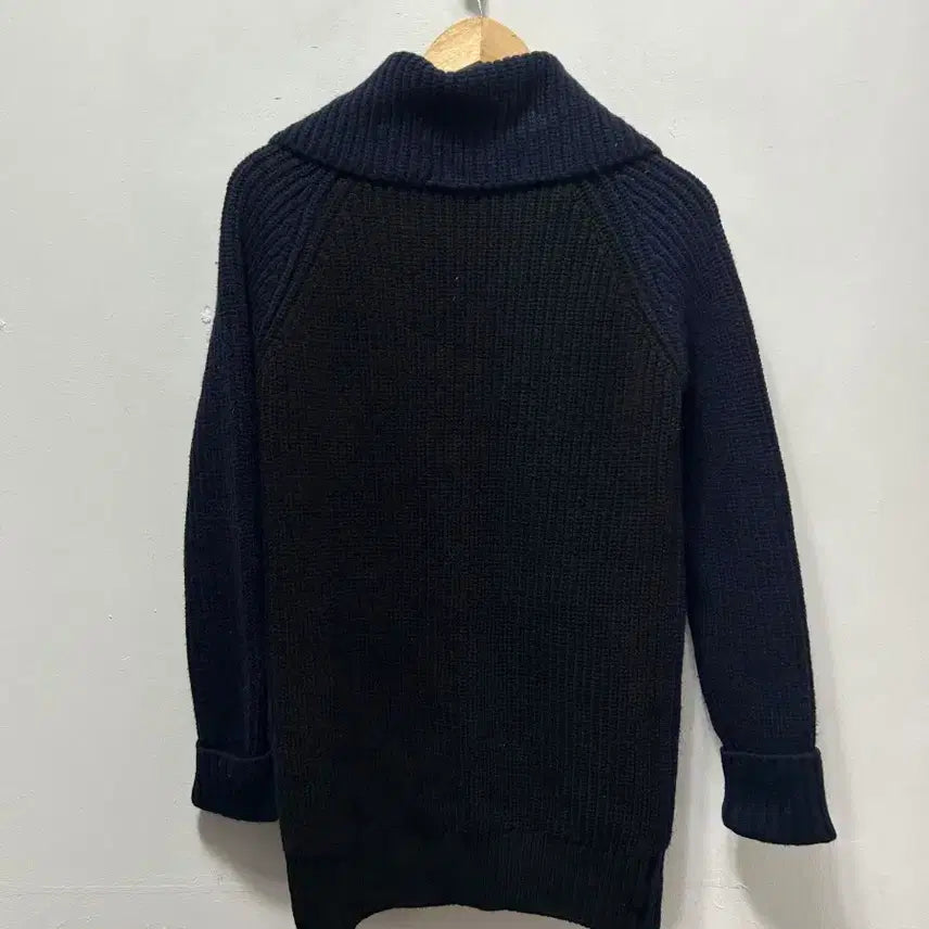 [BUNJANG] Lacoste Navy Knit Long Cardigan S Women&