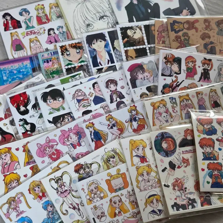 [BUNJANG] Anime Sticker Bundle Set / [160장 일괄] 애니만화 인스 세일러문코난이누야사진격의거인