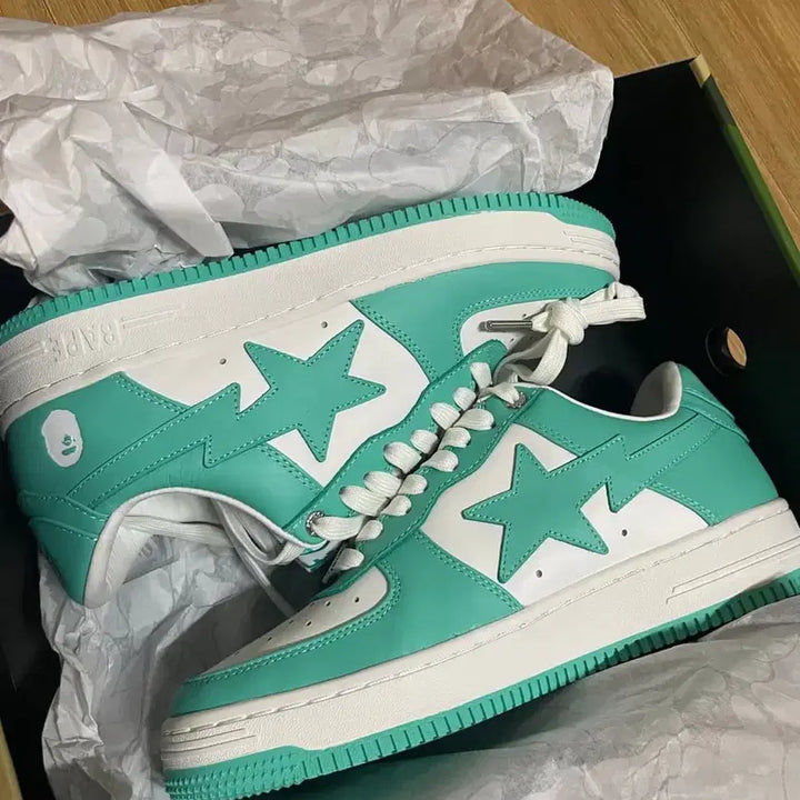 [BUNJANG] BAPE STA Mint Sneakers / 새상품급 / 베이프스타 민트 280