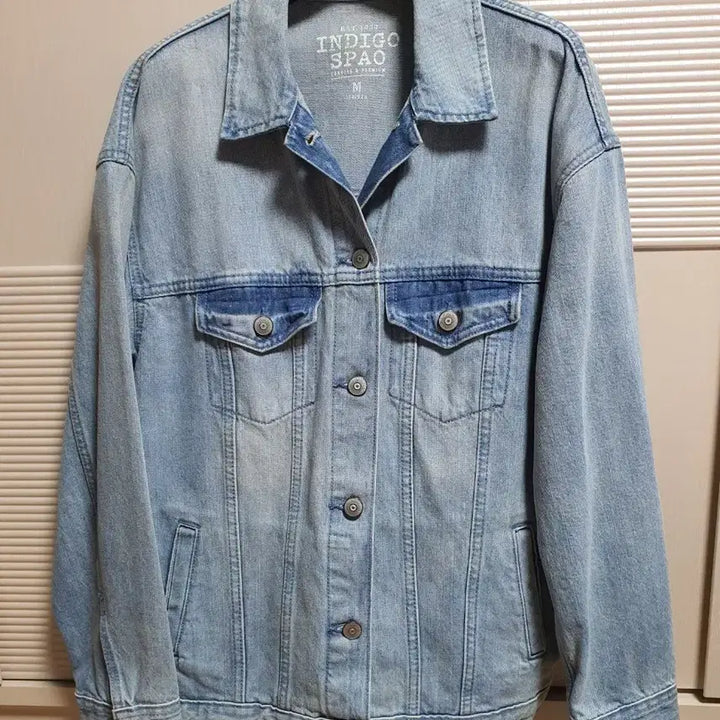 [BUNJANG] SPAO Denim Jacket (Light Indigo) - Men's / 카라데님자켓