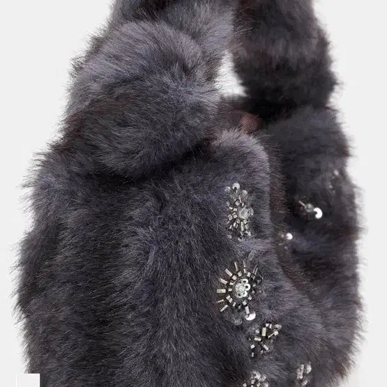 [BUNJANG] ZARA Faux Fur Mini Tote Bag / 자라 인조퍼 미니백