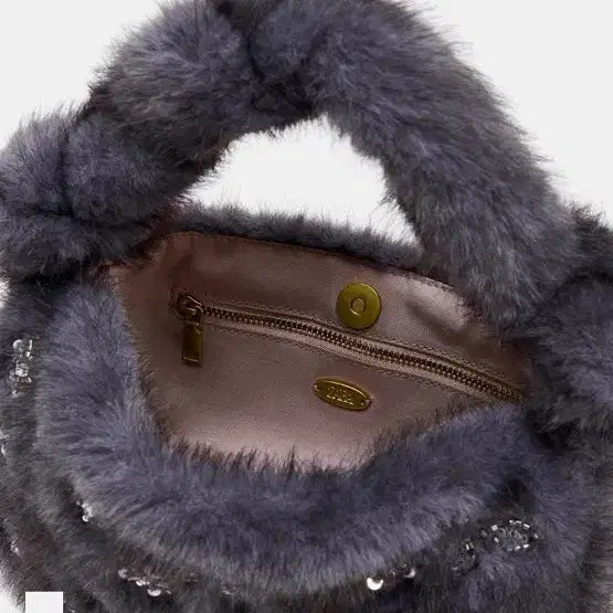 [BUNJANG] ZARA Faux Fur Mini Tote Bag / 자라 인조퍼 미니백