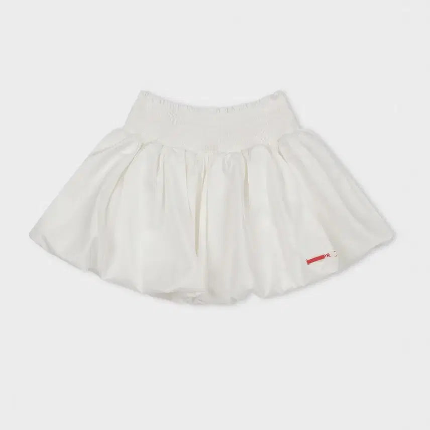 [BUNJANG] PR Practical &amp; Realistic White Puff Ball Skirt / PR 프랙티컬앤리얼리스틱 피알룸 화이트 퍼프 볼 스커트