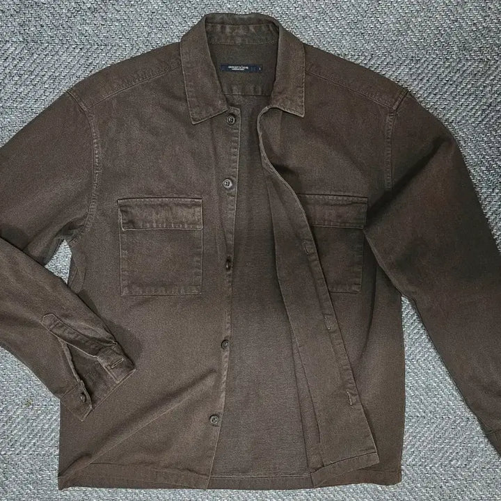 [BUNJANG] Concept One Brown Shirt Jacket L / 컨셉원 브라운 셔츠 자켓 L