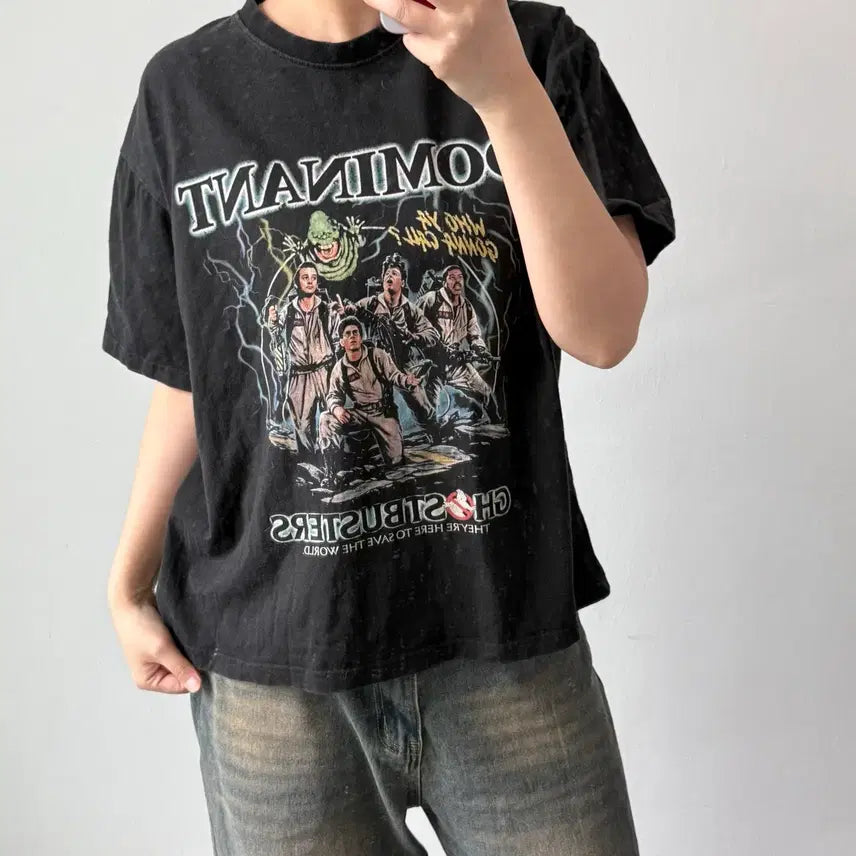 [BUNJANG] Dominant Black Short Sleeve T-shirt / [M] 도미넌트 블랙 반팔 티셔츠