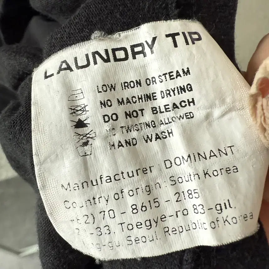 [BUNJANG] Dominant Black Short Sleeve T-shirt / [M] 도미넌트 블랙 반팔 티셔츠