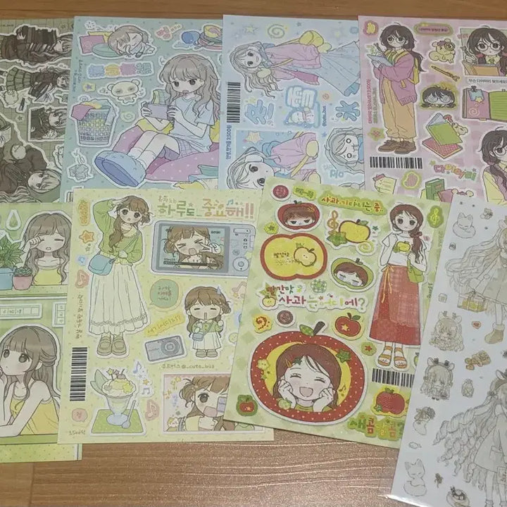 [BUNJANG] DIY Sticker, Paper, Acrylic Block Bundle Set / 다꾸 스티커 모조지 키링 아크릴블럭 일괄