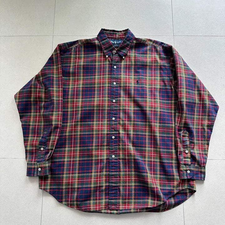 [SOLD OUT] 90s 폴로 랄프로렌 블레이크 체크셔츠 XL