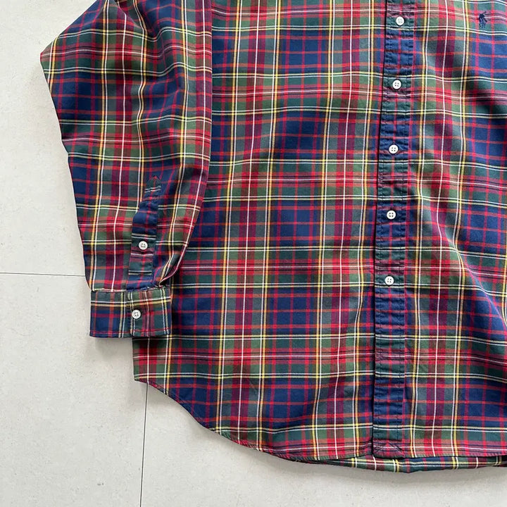 [SOLD OUT] 90s 폴로 랄프로렌 블레이크 체크셔츠 XL