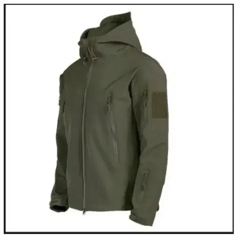 [BUNJANG] Unspecified Tactical Fleece Lined Hooded Jacket / 100 / 후드 카키 전술 기모자켓//와0126-캉/