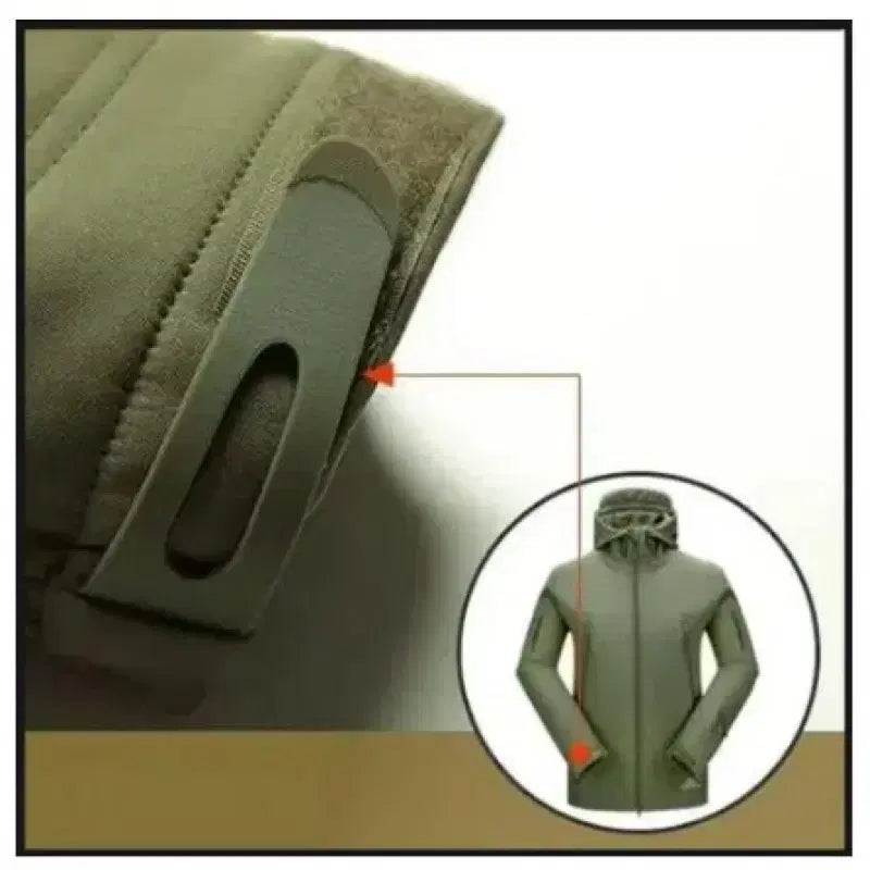 [BUNJANG] Unspecified Tactical Fleece Lined Hooded Jacket / 100 / 후드 카키 전술 기모자켓//와0126-캉/
