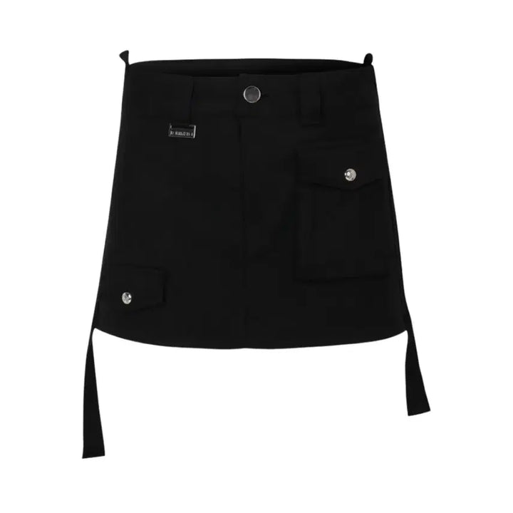 [BUNJANG] Bohemian Seoul Biker Mini Skirt Black / 보헤미안서울) 바이커 미니 스커트