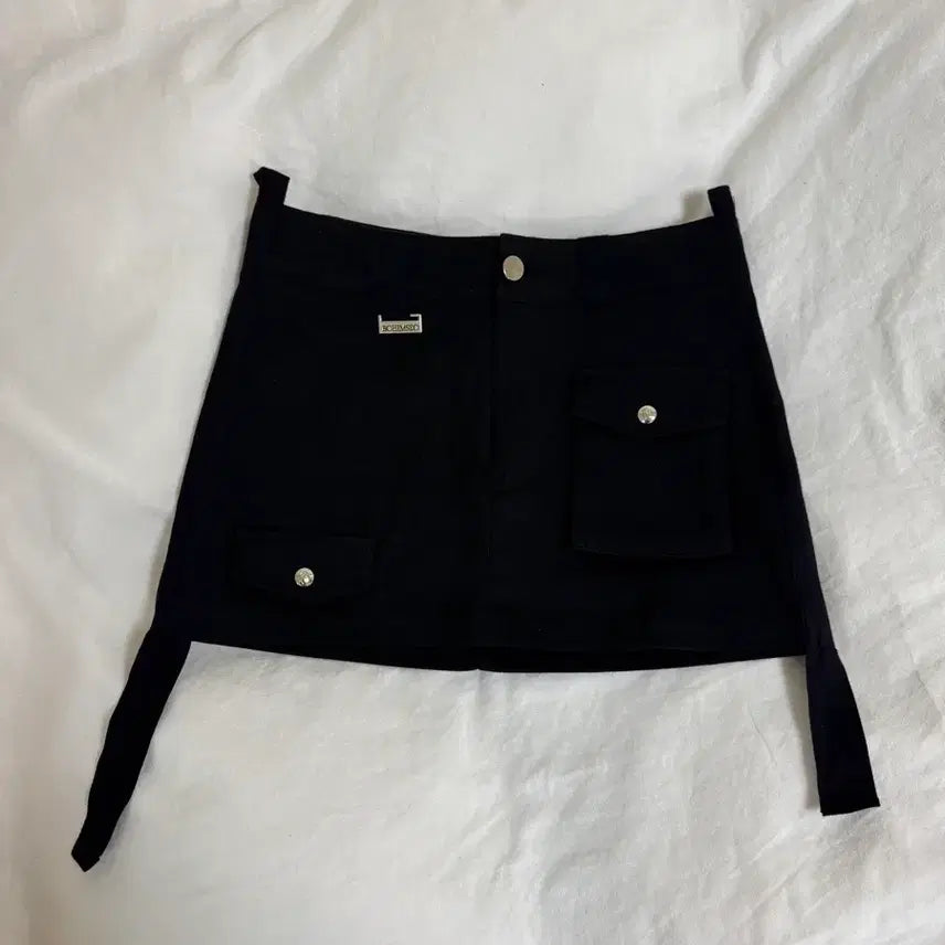 [BUNJANG] Bohemian Seoul Biker Mini Skirt Black / 보헤미안서울) 바이커 미니 스커트