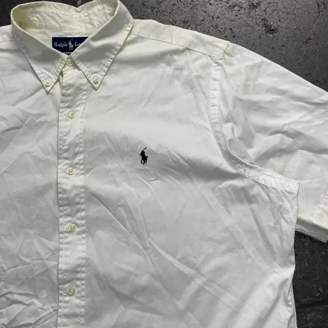 [BUNJANG] Polo White Shirt / 105 폴로 화이트 셔츠