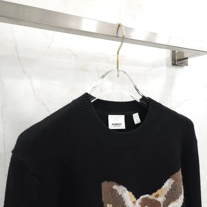 [SOLD OUT] S / 버버리 블랙 디어 스웨터 니트 8026297