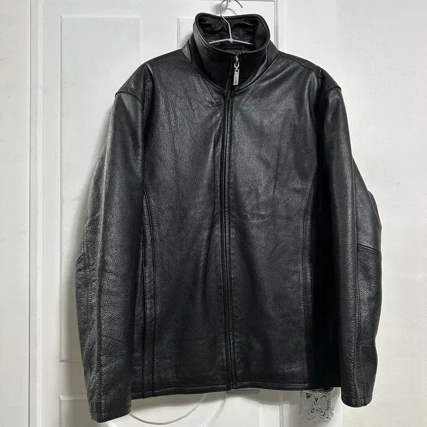 [BUNJANG] Cow Leather Two-Way Jacket / 카우레더 투웨이 자켓