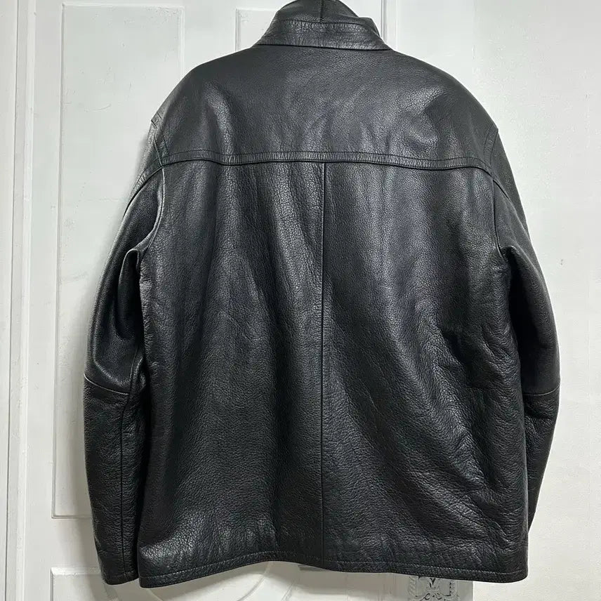 [BUNJANG] Cow Leather Two-Way Jacket / 카우레더 투웨이 자켓