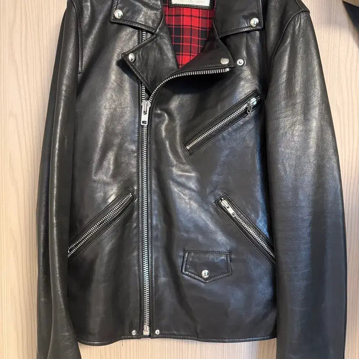 [BUNJANG] Beaker Lambskin Rider Jacket 002 Size / Beaker 양가죽 라이더 자켓 002사이즈(100-103)