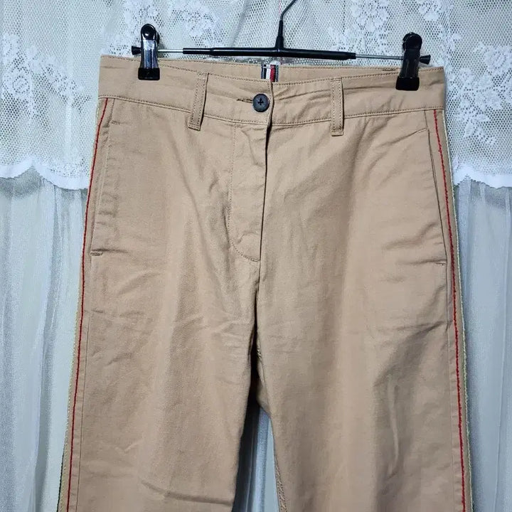 [BUNJANG] Tommy Hilfiger Beige Line Cotton Pants / 타미힐피거 베이지 라인 면바지