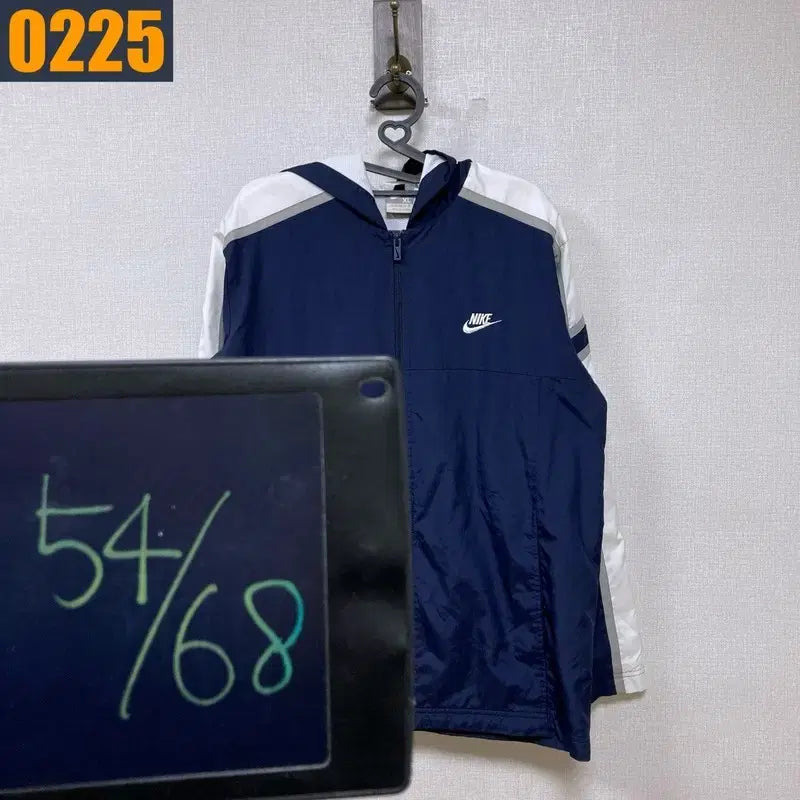 [BUNJANG] Nike Navy Logo Windbreaker Jacket / NIKE 나이키 네이비 로고 바람막이 자켓 아우터