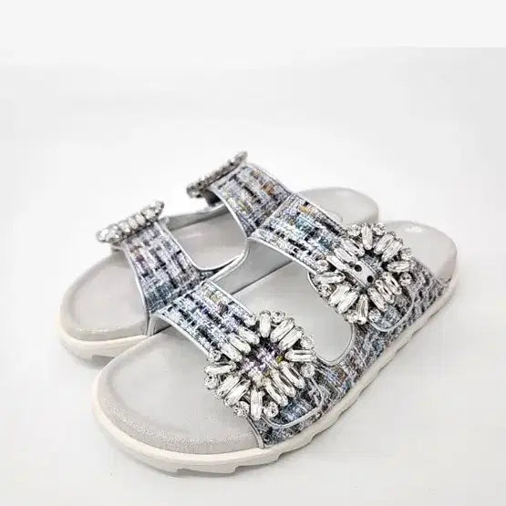 [BUNJANG] Roger Vivier Tweed Slippers / 로저비비에 트위드 슬리퍼