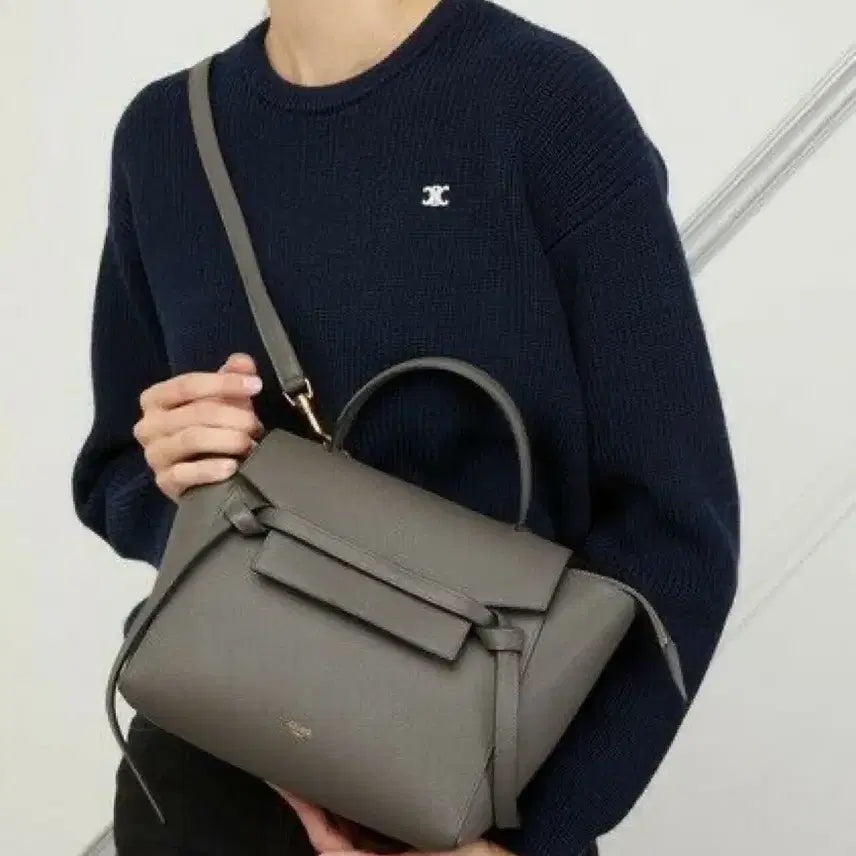 [BUNJANG] Celine Belt Bag Micro Gray Handbag / 셀린느 벨트백 마이크로 그레이 (더스트백, 보증서 보유)