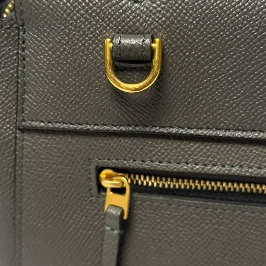 [BUNJANG] Celine Belt Bag Micro Gray Handbag / 셀린느 벨트백 마이크로 그레이 (더스트백, 보증서 보유)