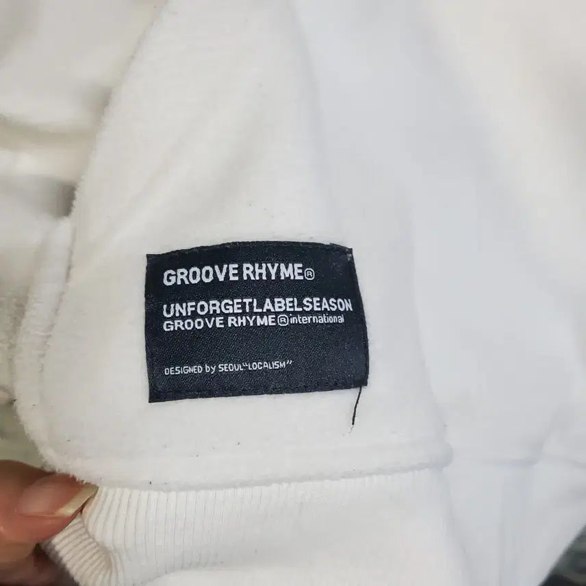 [BUNJANG] Groove Rhyme Fleece Half Zip Sweatshirt M / 그루브라임 플리스 반집업 맨투맨 M