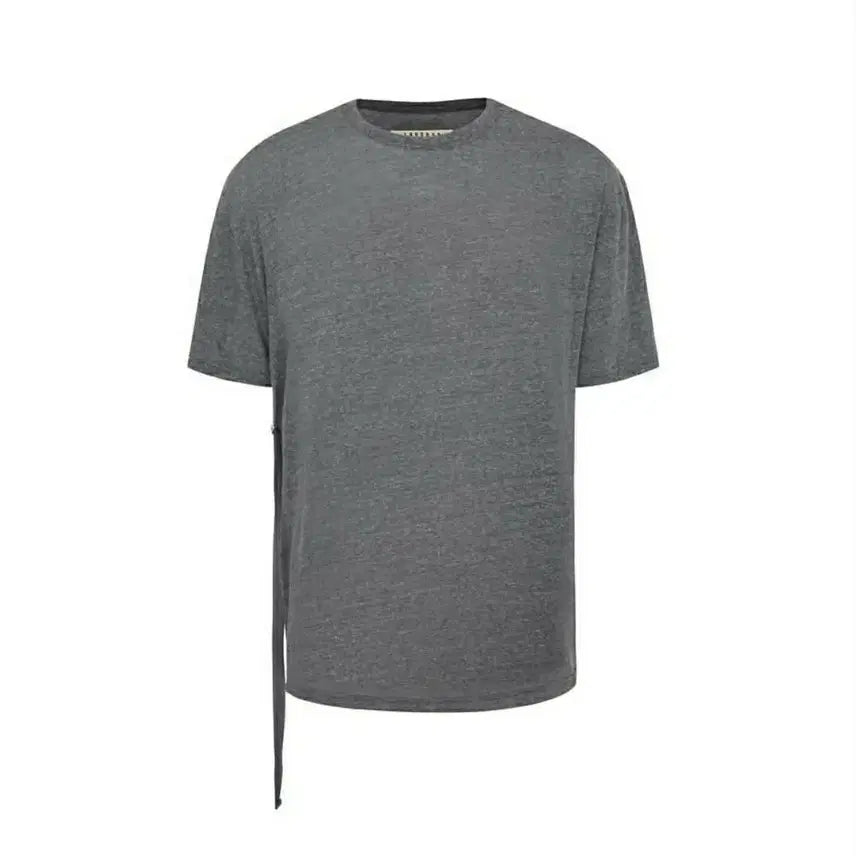 [BUNJANG] 1990boy Side Slit Short Sleeve T-Shirt Grey Oversized Fit / 1990boy 옆트임 반팔 티셔츠 그레이 오버핏