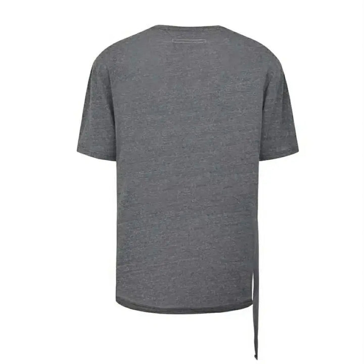 [BUNJANG] 1990boy Side Slit Short Sleeve T-Shirt Grey Oversized Fit / 1990boy 옆트임 반팔 티셔츠 그레이 오버핏