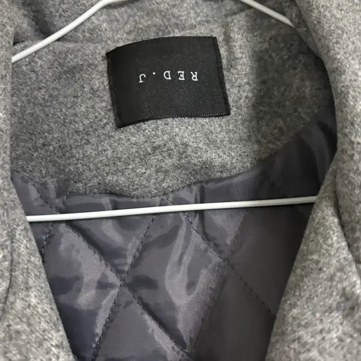 [BUNJANG] Belt Set Padded Grey Coat / 벨트끈 세트 누빔 그레이코트(1번입음!)