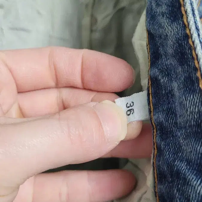 [BUNJANG] Balmain Denim Biker Jeans / [34]BALMAIN발망 진청워싱 유틸리티 멀티포켓 데님바이커진 스판36