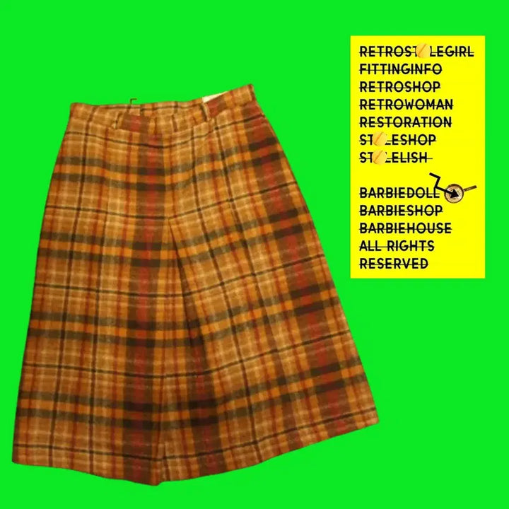 [BUNJANG] Vintage Plaid Pleated Skirt / 2214미니스커트 미니치마 주름치마 체크치마 빈티지스커트 롱스커트 롱치마