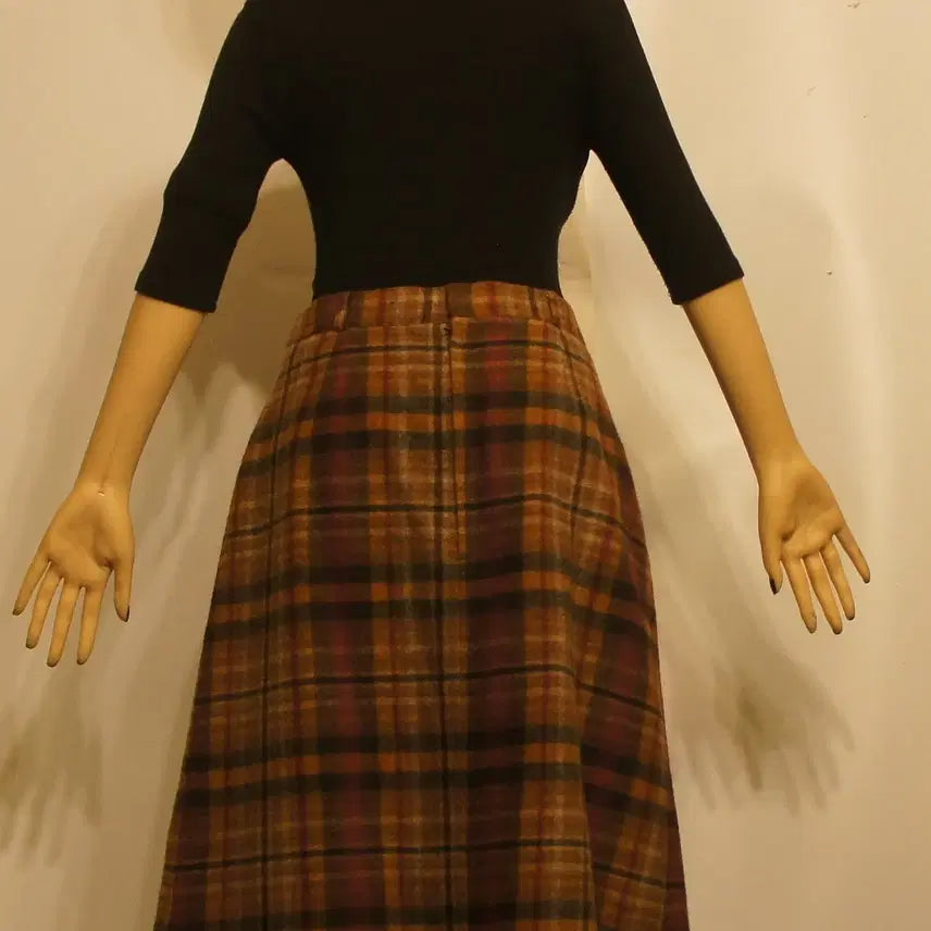 [BUNJANG] Vintage Plaid Pleated Skirt / 2214미니스커트 미니치마 주름치마 체크치마 빈티지스커트 롱스커트 롱치마