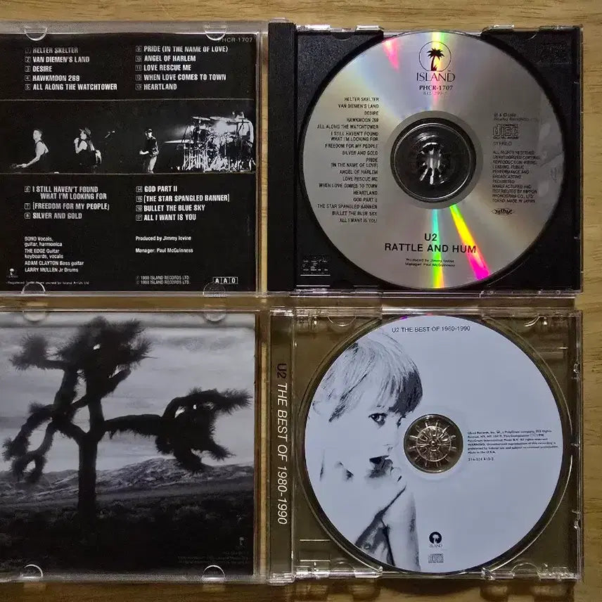 [BUNJANG] U2 Album CD Collection / CD 음반 U2 유투 앨범 4장