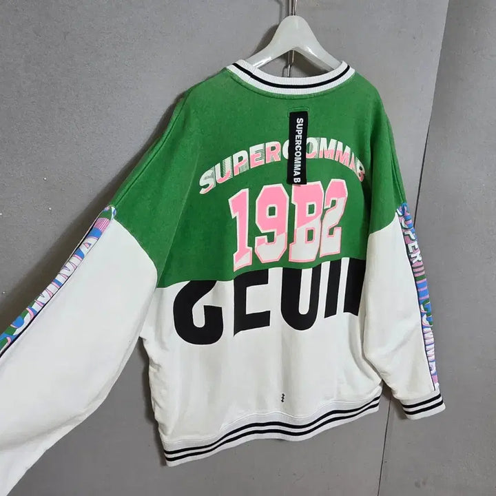 [BUNJANG] Supercomma B Oversized Colorblock Sweatshirt / 슈퍼콤마비 박시한 색감멋스런 맨투맨 FF  n2675